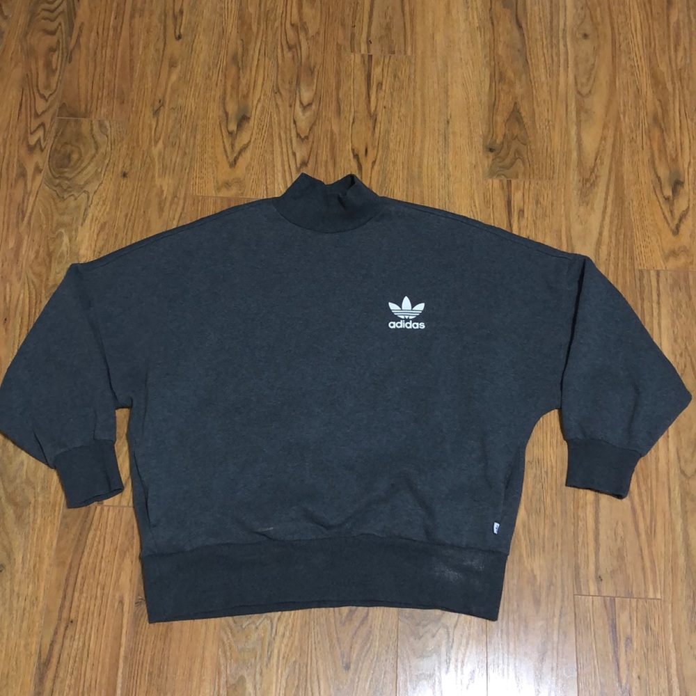 Over sized adidas turtle neck sweater